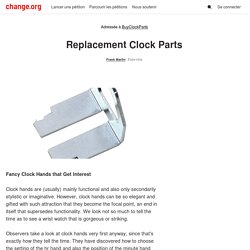BuyClockParts: Replacement Clock Parts