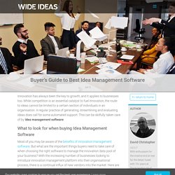 Buyer’s Guide to Best Idea Management Software