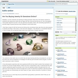 Are You Buying Jewelry Or Gemstone Online?