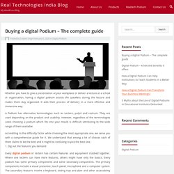 Buying a digital Podium – The complete guide