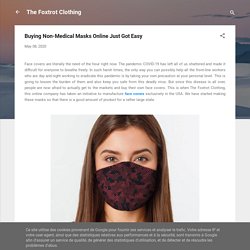 Buying Non-Medical Masks Online Just Got Easy