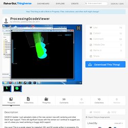 ProcessingGcodeViewer by m6mafia