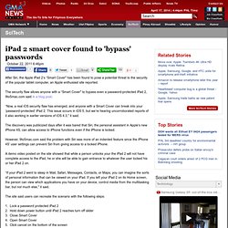 iPad 2 smart cover found to 'bypass' passwords
