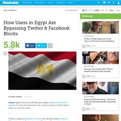 How Users in Egypt Are Bypassing Twitter & Facebook Blocks