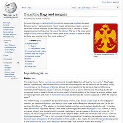 Byzantine flags and insignia