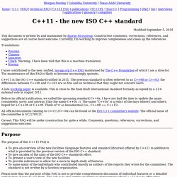 C++11 FAQ