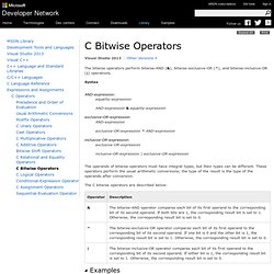 C Bitwise Operators (C)