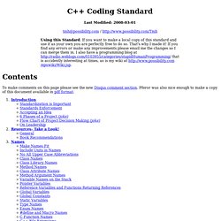 C++ Coding Standard