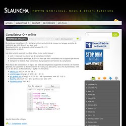 Compilateur en ligne  Pearltrees