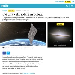 C'è una vela solare in orbita