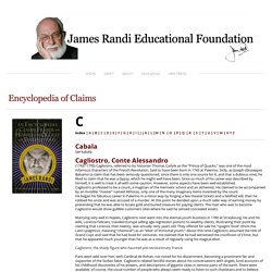 C - Encyclopedia of Claims - JREF