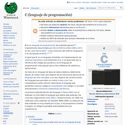 C (lenguaje de programación)