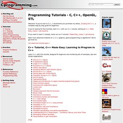 C, C++ Programming Tutorials