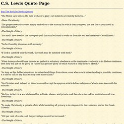 C.S. Lewis Quote Page