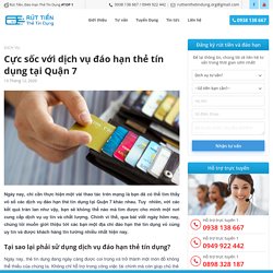 Cực sốc với dịch vụ đáo hạn thẻ tín dụng tại Quận 7