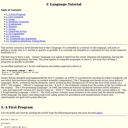 C Tutorial