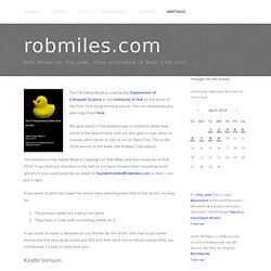 Rob Miles - C# Yellow Book