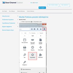 Mozilla Firefoxta çerezleri etkinleştirme