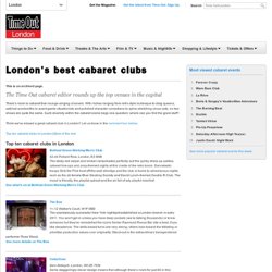 Cabaret clubs in London – Cabaret nights – Time Out London