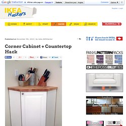 Corner Cabinet + Countertop Hack