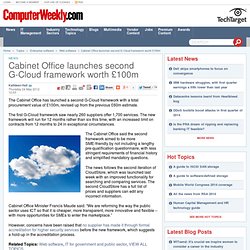 UK - Cabinet Office launches second G-Cloud framework worth £100m