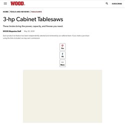 3-hp Cabinet Tablesaws
