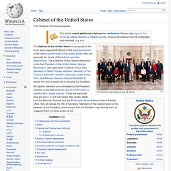 Cabinet of the United States