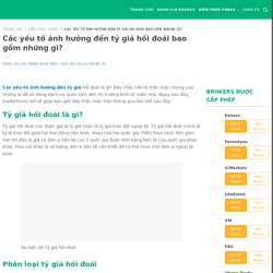 Các yếu tố ảnh hưởng đến tỷ giá hối đoái bao gồm những gì?