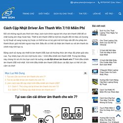 Cách Cập Nhật Driver Âm Thanh Win 7/10 Phần Mềm Cài Driver - Dịch Vụ Cho Thuê Laptop Từ A - Z Tại Hồ Chí Minh