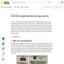 Cách làm kệ giày gỗ tiện lợi ngay tại nhà