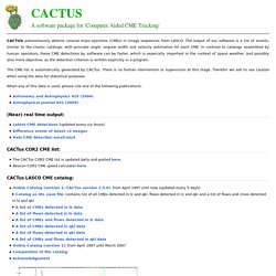 CACTus CME Homepage