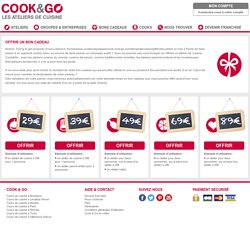 Bons cadeaux : Offrez un atelier de cuisine à partir de 29€