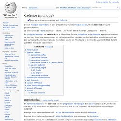 Cadence (musique) - Wikipédia.url