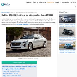 Cadillac CT6: Đánh giá kèm giá bán cập nhật tháng 01/2020