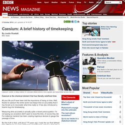 Caesium: A brief history of timekeeping