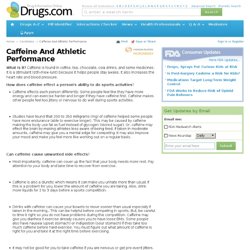 Caffeine And Athletic Performance - Care Guide