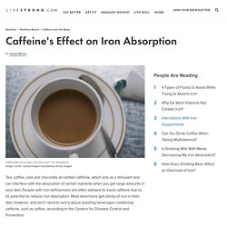 Does Caffeine Affect The Body's Ability To Absorb Iron?