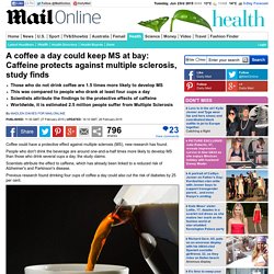 A coffee a day could keep MS at bay: Caffeine protects against multiple sclerosis, study finds 