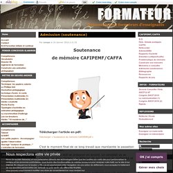 cafipemf - (page 3) - FORMATEUR