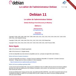 Le cahier de l'administrateur Debian