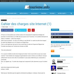 Cahier des charges site Internet (1)