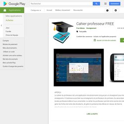 Cahier professeur – Applications Android sur Google Play