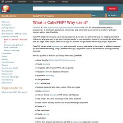 What is CakePHP? Why Use it?
