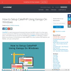 Cakephp Setup Windows