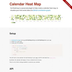 Cal-HeatMap : Calendar Heat map with d3.js