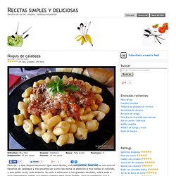 Ñoquis de calabaza – Recetas simples y deliciosas