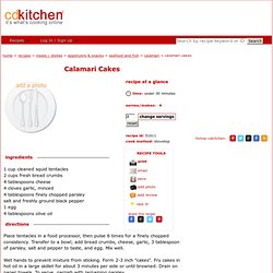 Calamari Cakes Recipe from CDKitchen