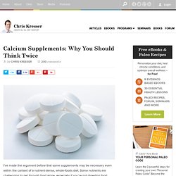 Calcium Supplements: Why You Should Think Twice
