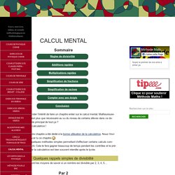 Calcul mental