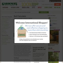 How to Calculate Soil Volume in Raised Beds, Soil Calculator